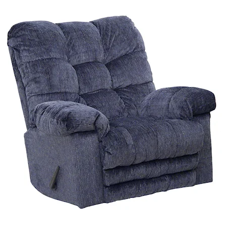 Rocker Recliner with Pillow Arms